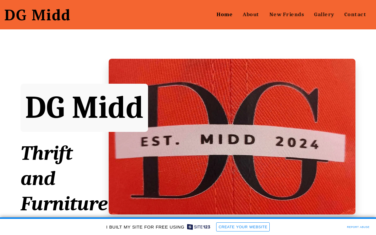 DG Midd Thrift & Furniture website preview