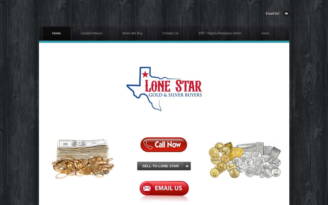 Lone Star Gold and Silver Buyers website preview