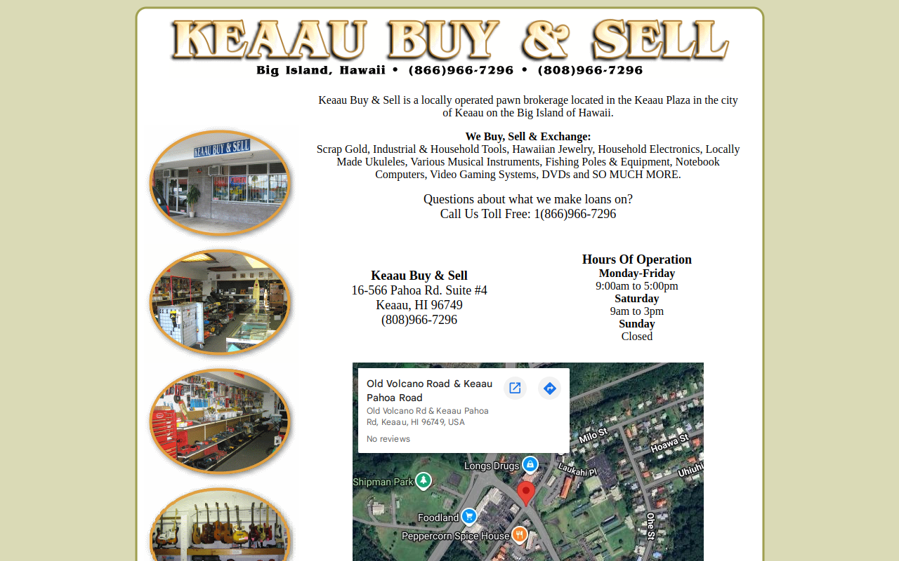 Keaau Buy & Sell Inc website preview