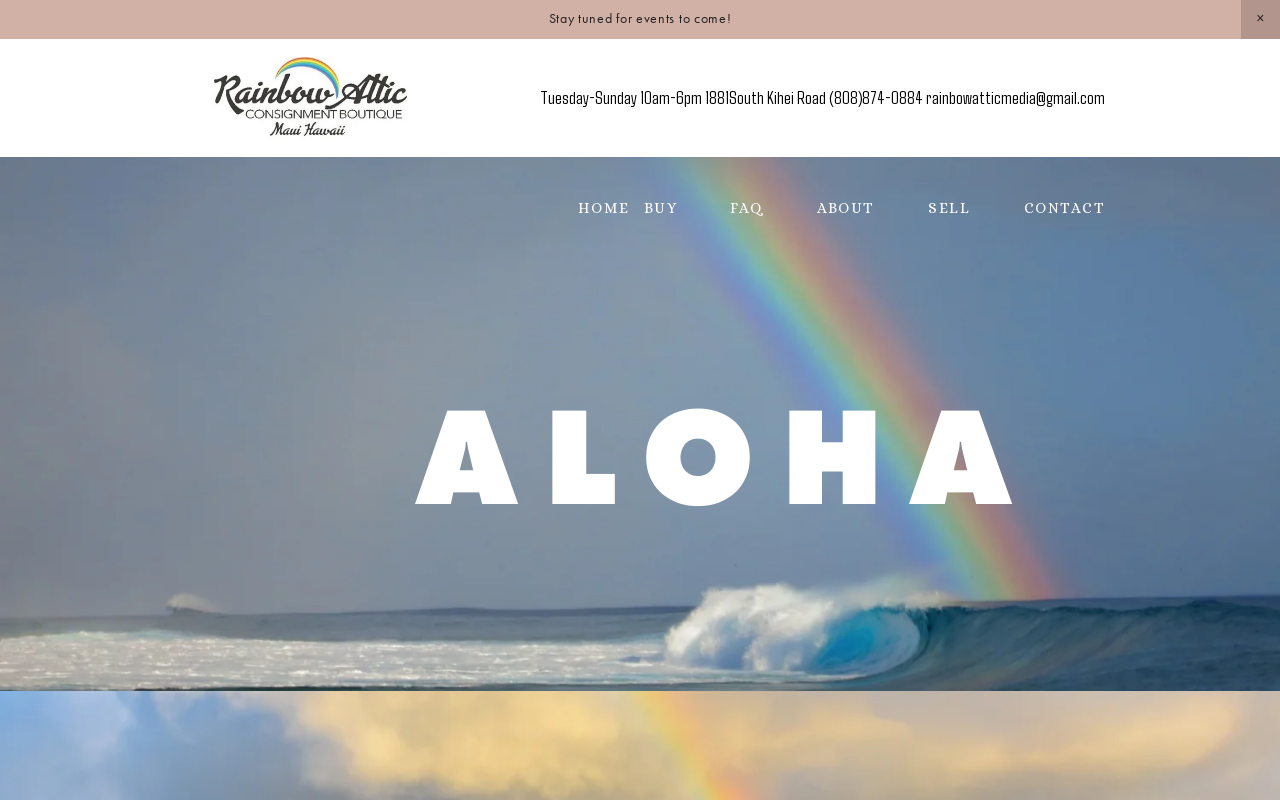 Rainbow Attic website preview