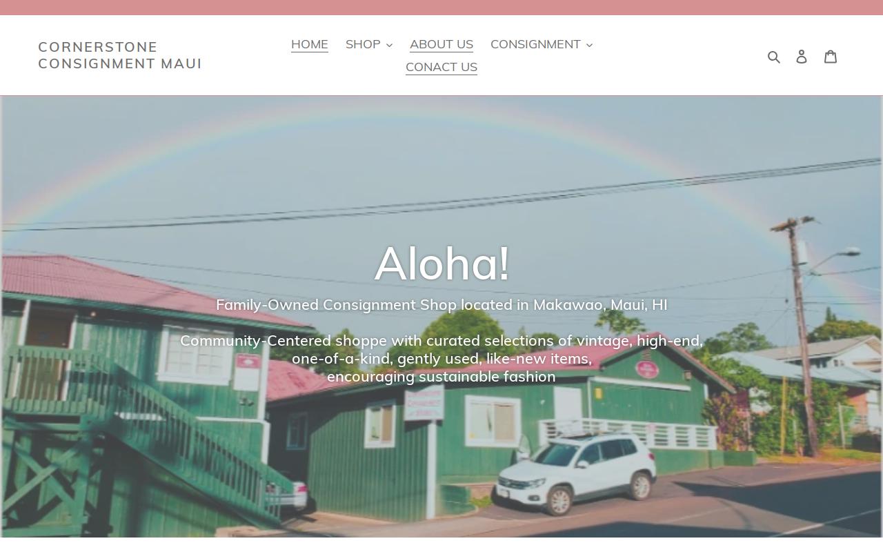 Cornerstone Consignment website preview