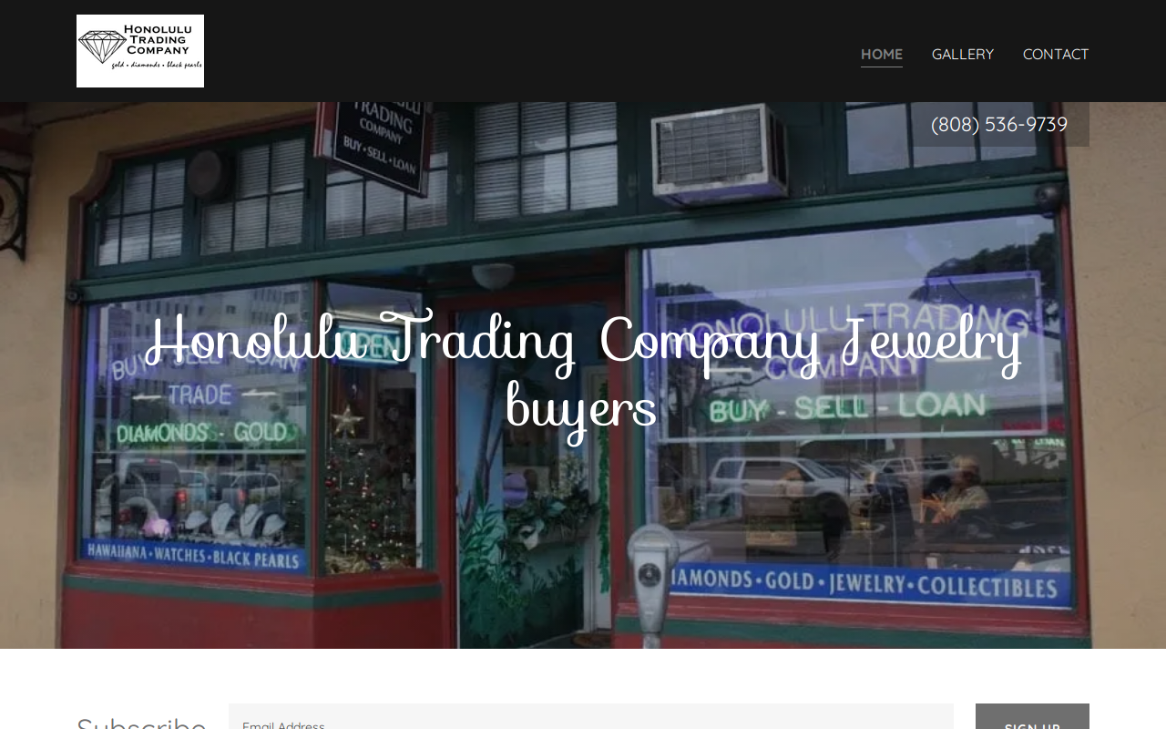 Honolulu Trading Company website preview