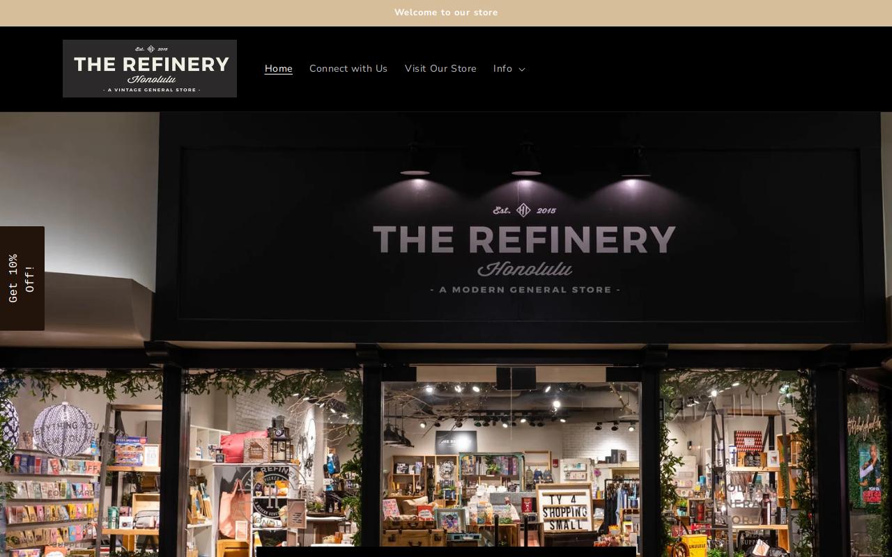 The Refinery Honolulu website preview