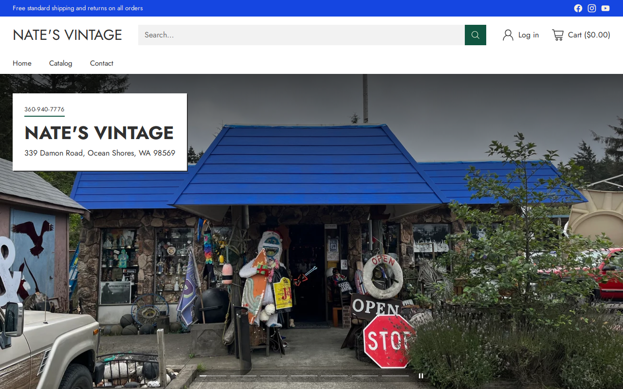 Nates Vintage website preview