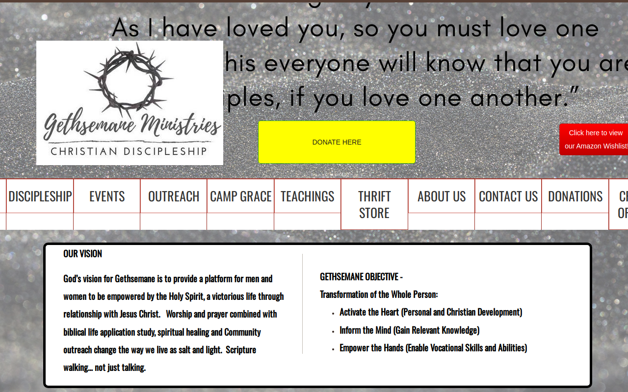 The Rock Thrift Store website preview