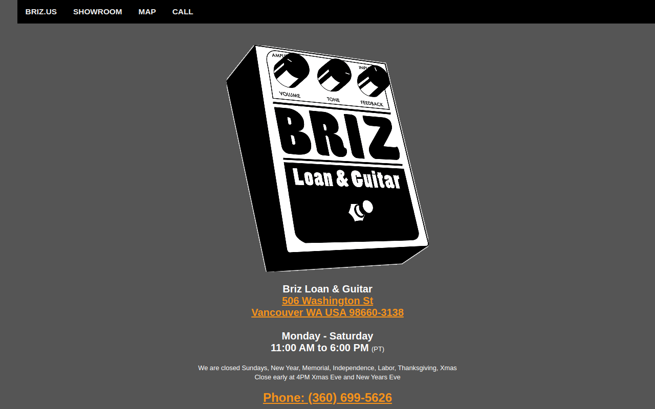 Briz Loan & Guitar website preview