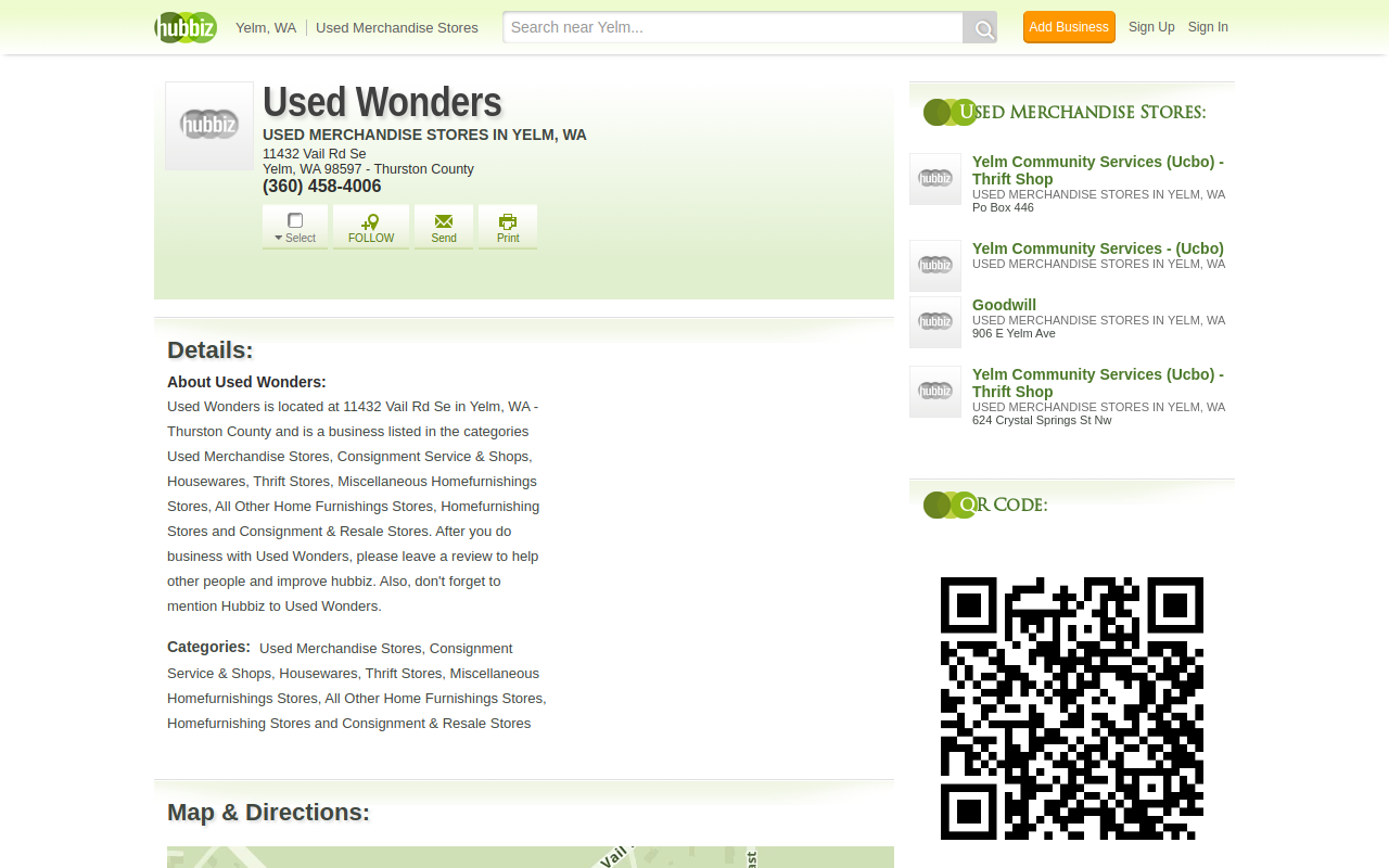 Used Wonders website preview