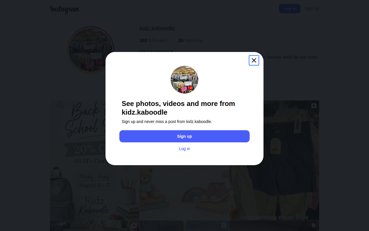 Kidz Kaboodle website preview