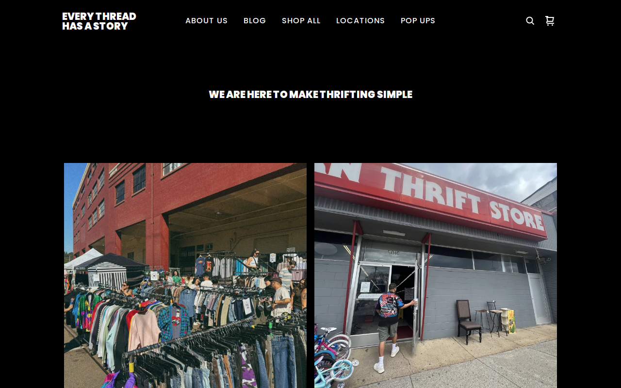 Every Thread Has a Story website preview