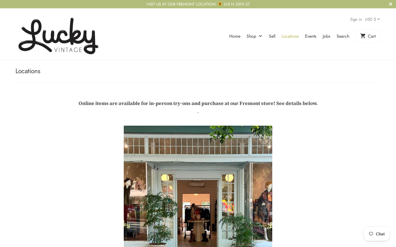Lucky Dry Goods website preview