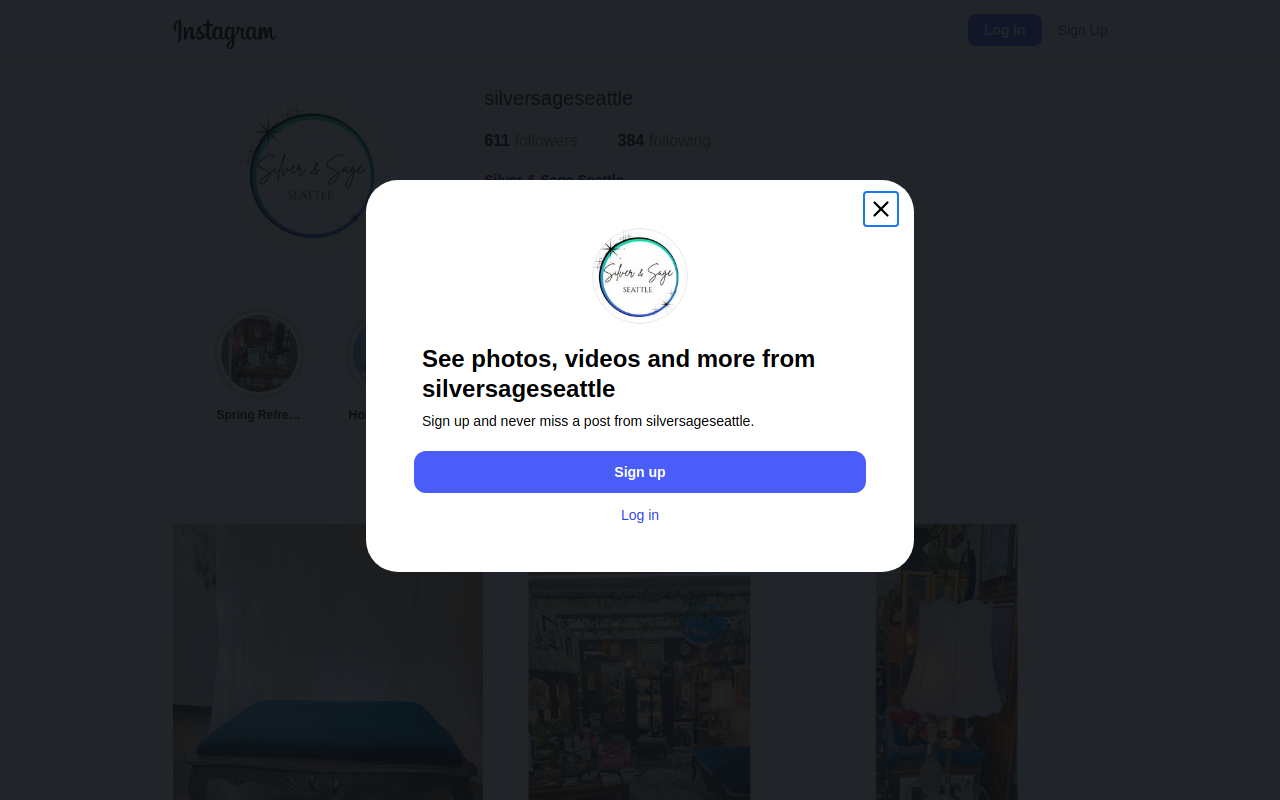 Silver & Sage Seattle website preview