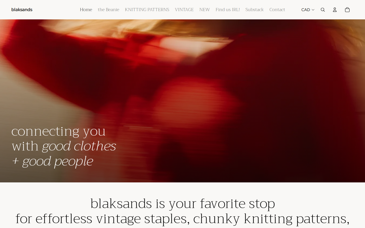 blaksands website preview