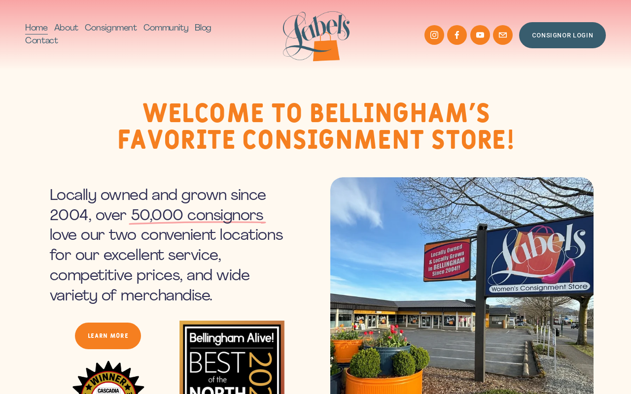 Labels Women's Consignment website preview