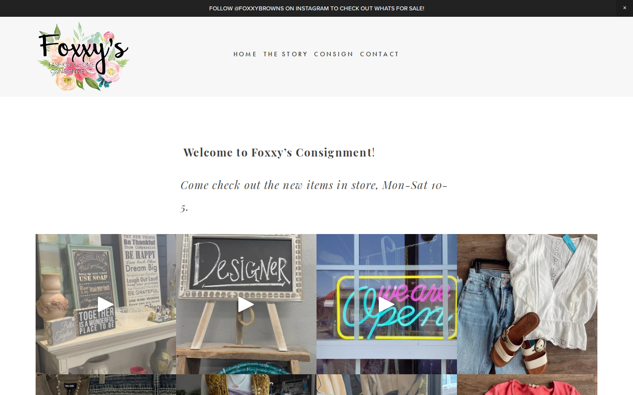 Foxxy Brown's website preview