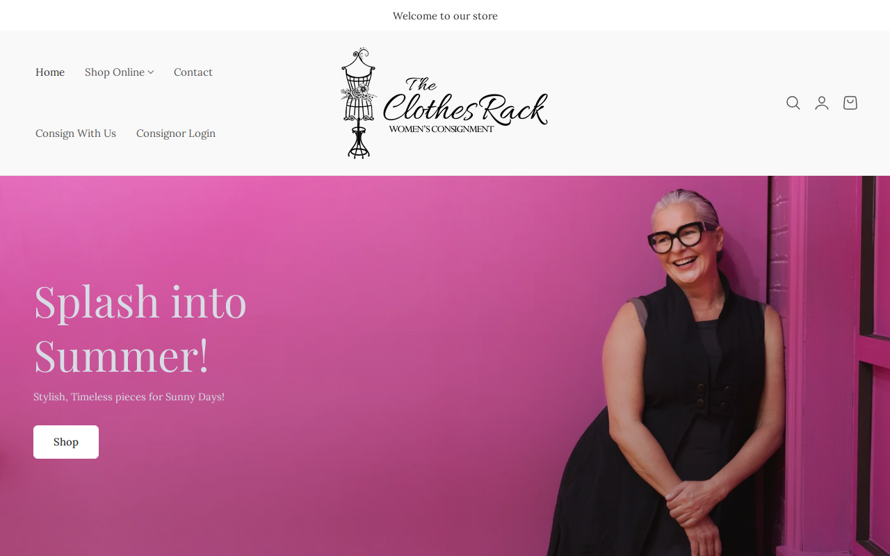 The Clothes Rack website preview