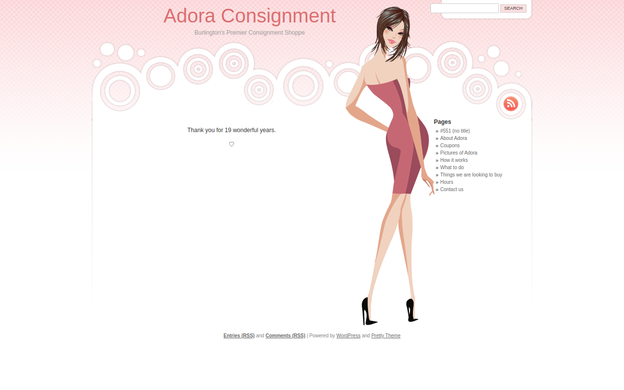 Adora Consignment website preview