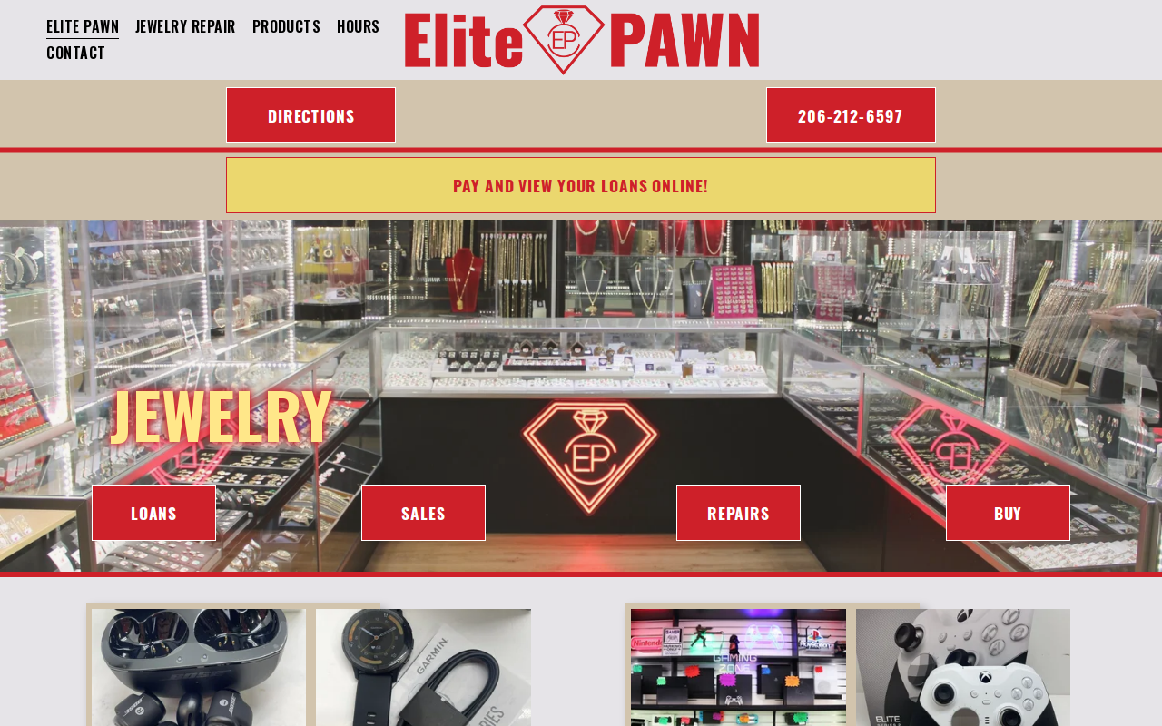 Elite Pawn website preview