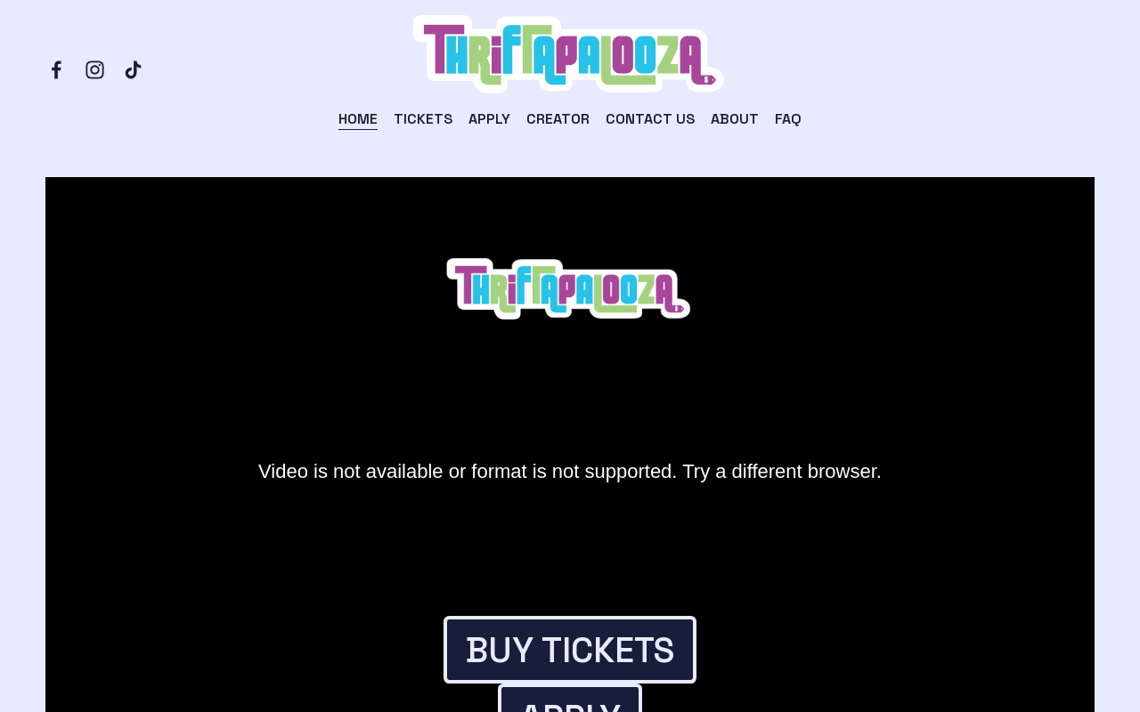Thriftapalooza website preview