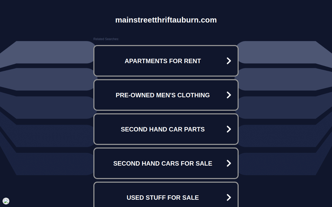 Main Street Thrift website preview