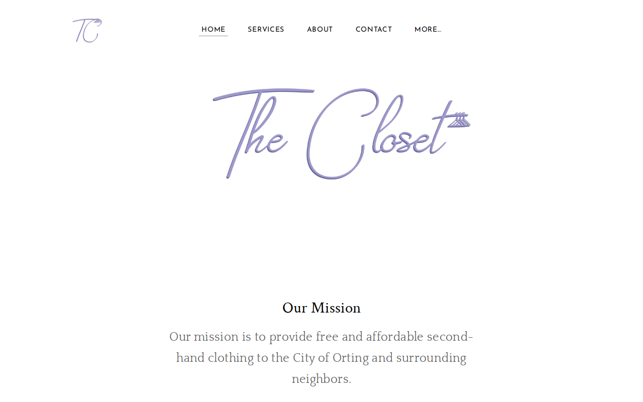 The Closet website preview