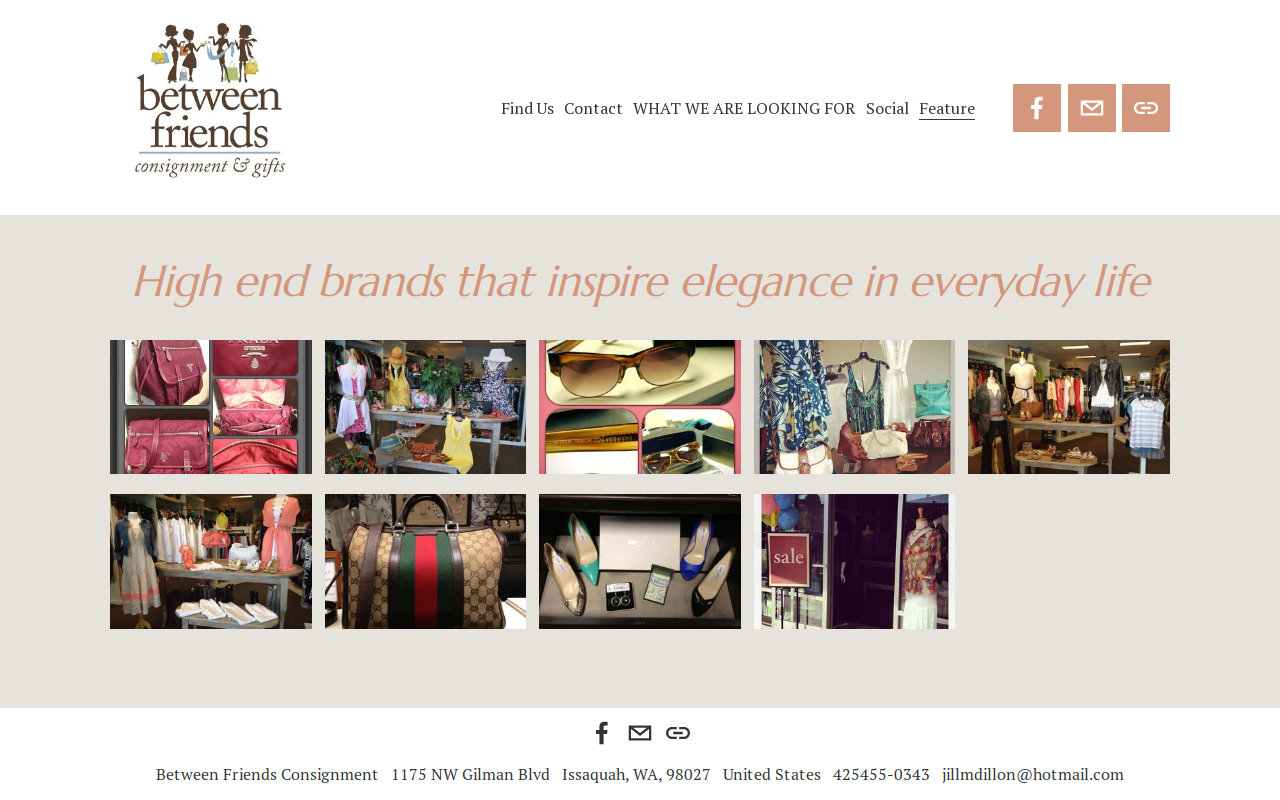 Between Friends Consignment website preview