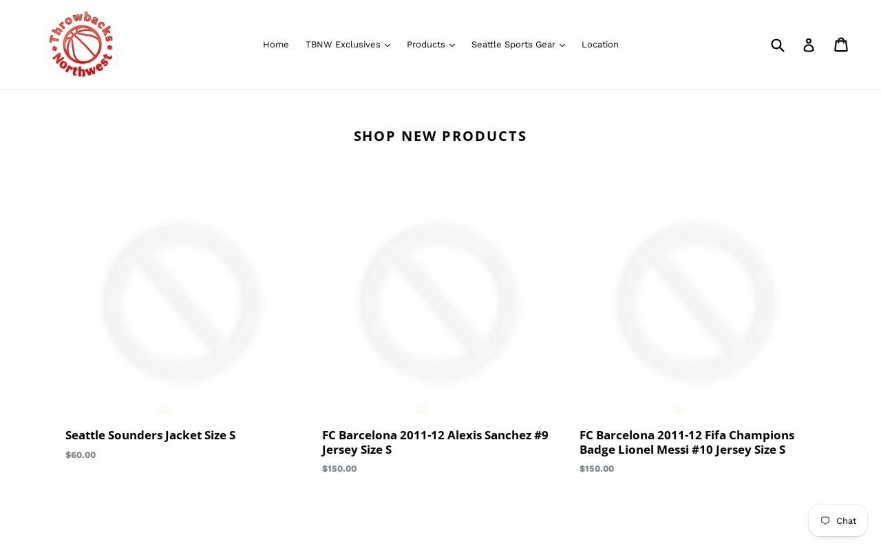 Throwbacks Northwest website preview