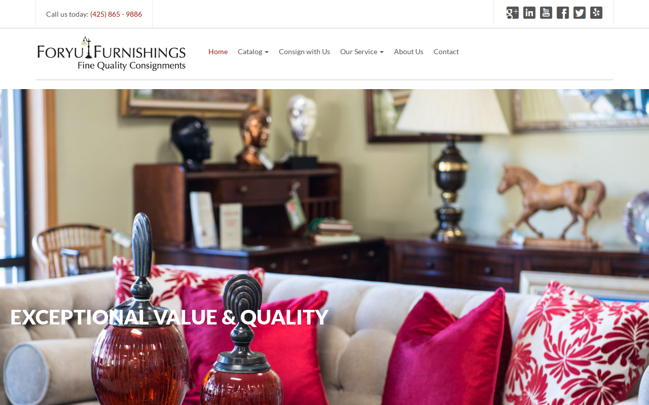 Foryu Furnishings website preview
