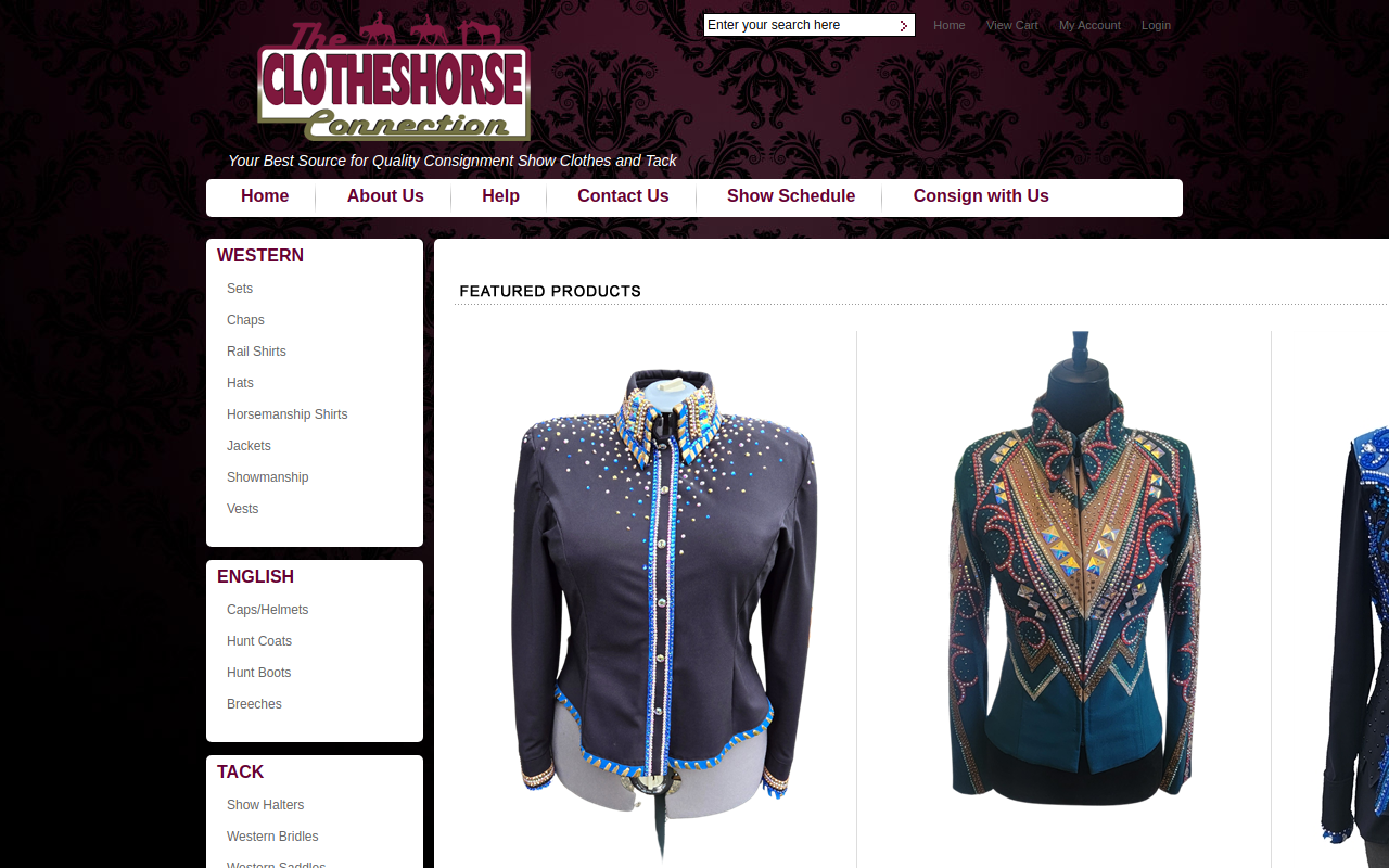 The Clotheshorse Connection website preview
