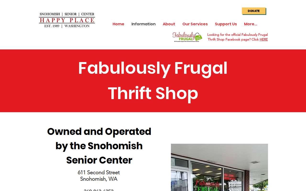 Fabulously Frugal Thrift Shop website preview