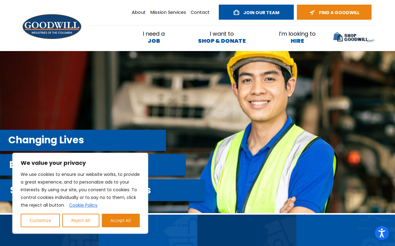 Goodwill - College Place website preview