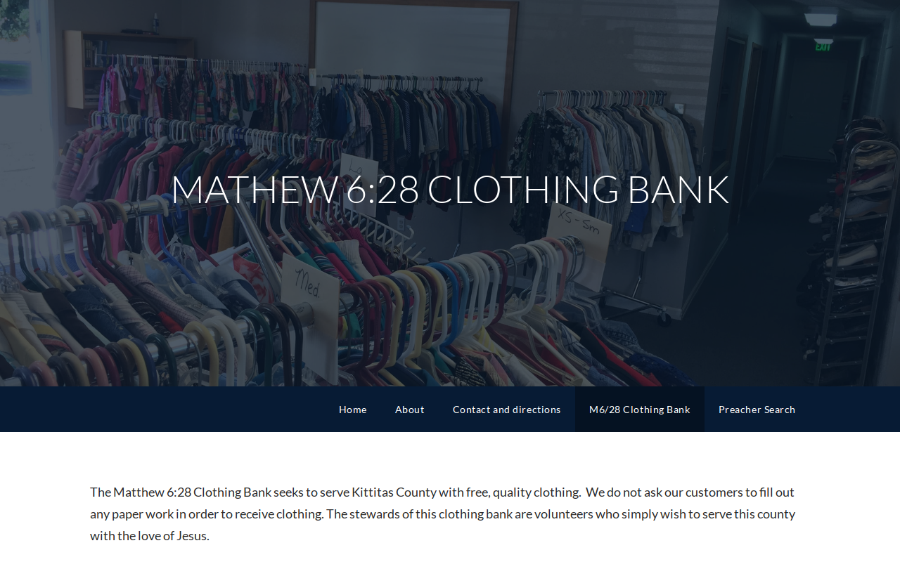 M6/28 Clothing Bank website preview