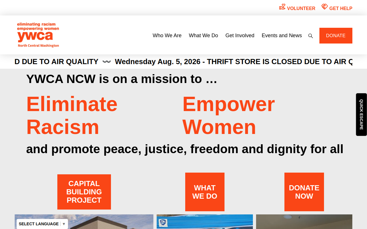 YWCA Thrift Store website preview