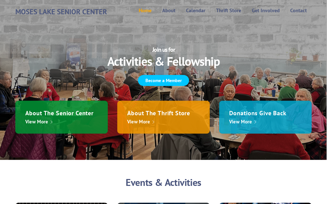 Senior CenterThrift Store website preview