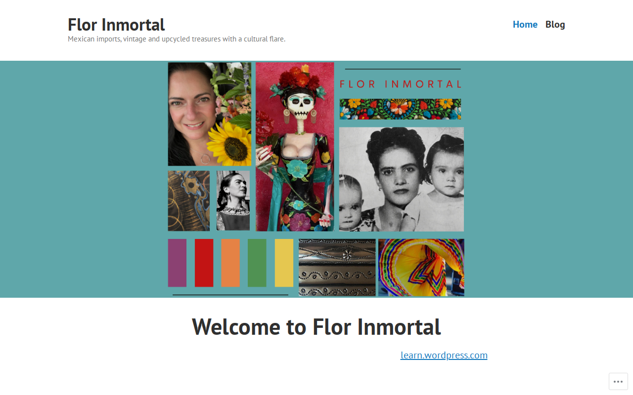 Flor Inmortal Vintage website preview