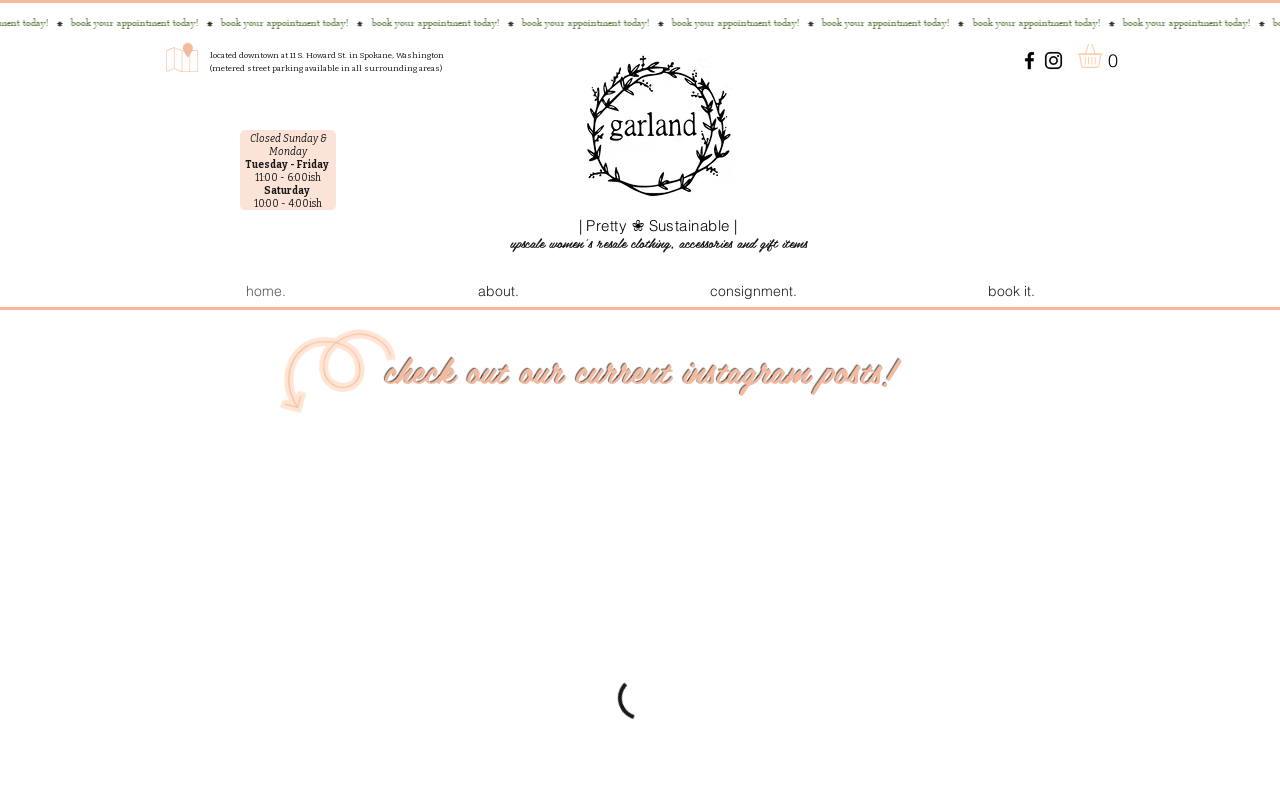Garland Resale Boutique website preview