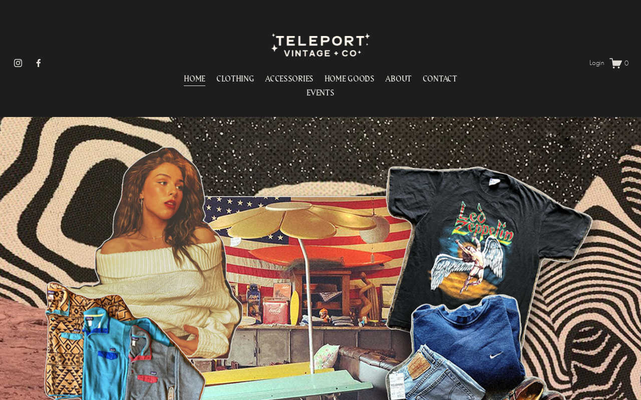 Teleport Vintage website preview