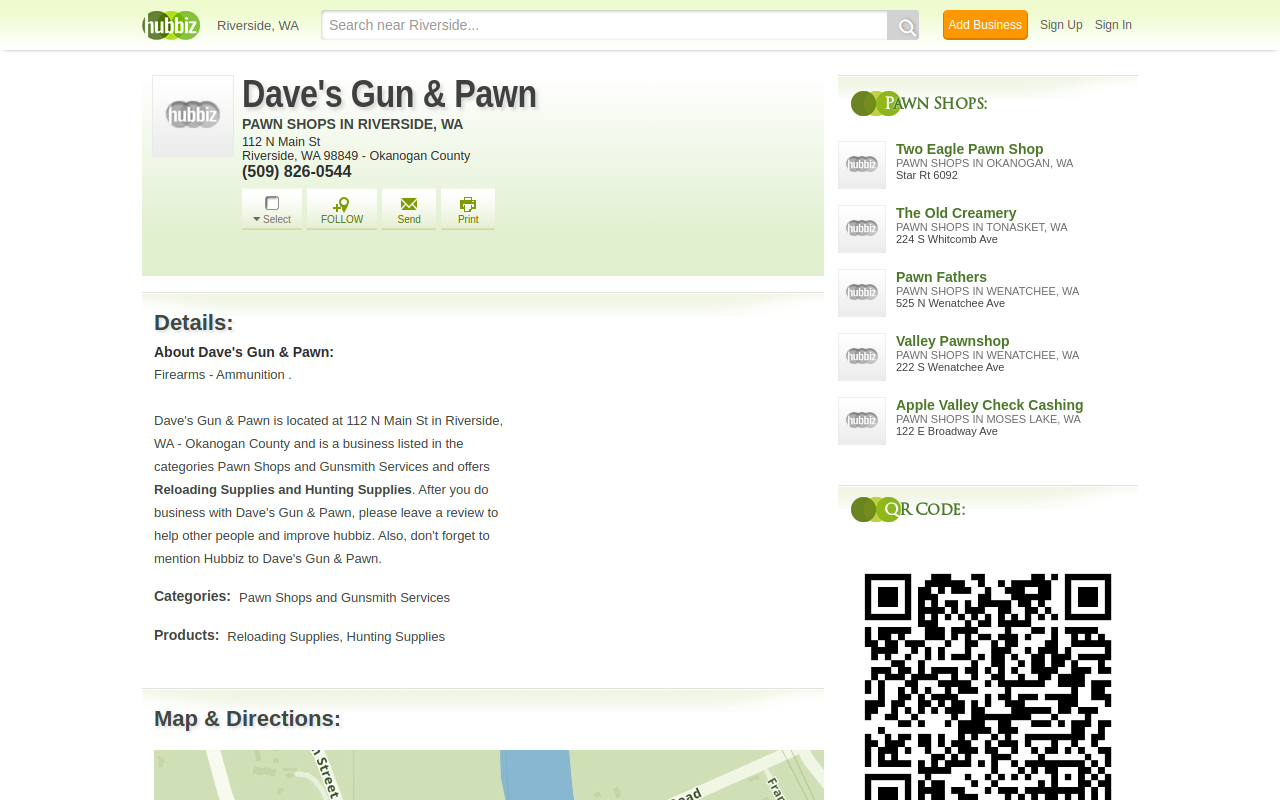 Dave's Gun and Pawn website preview