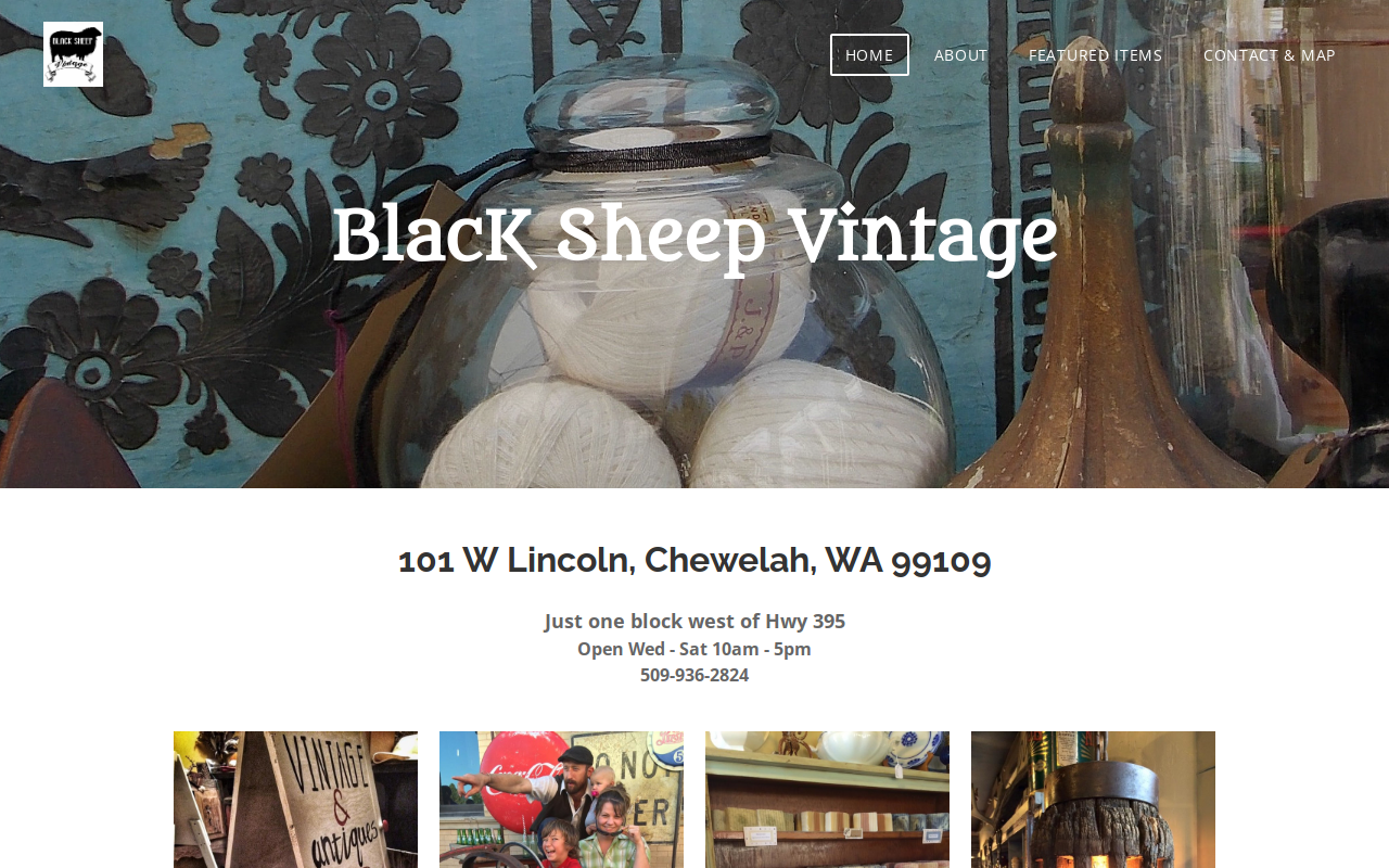 Black Sheep Vintage website preview