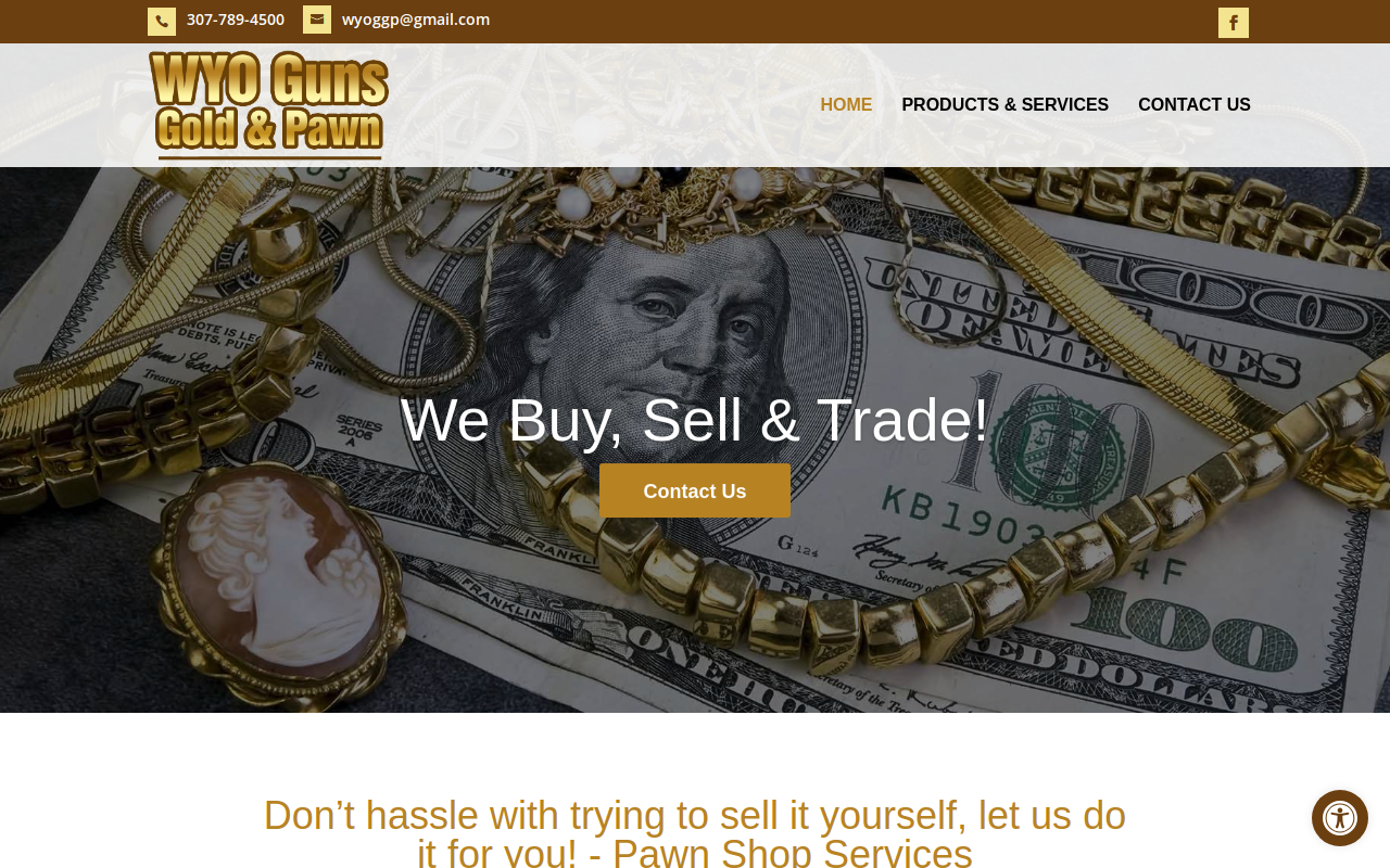Wyo Guns Gold and Pawn website preview