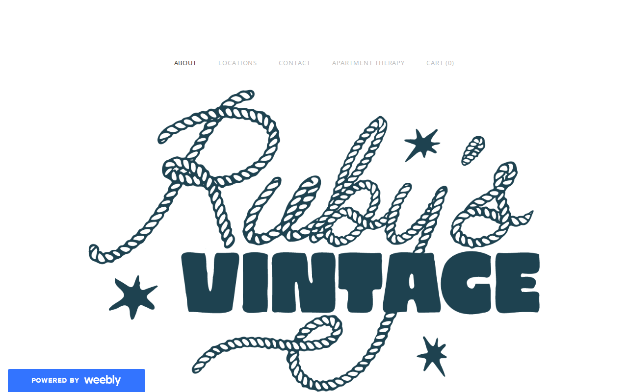 Ruby's Vintage website preview
