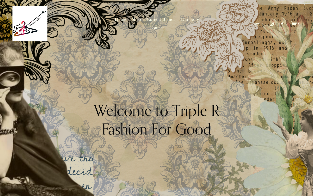 Triple R Fashion for Good website preview