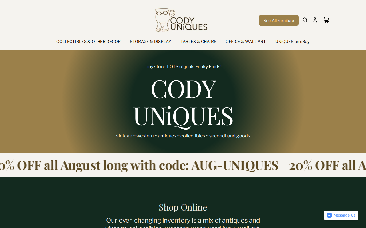 CODY UNiQUES website preview