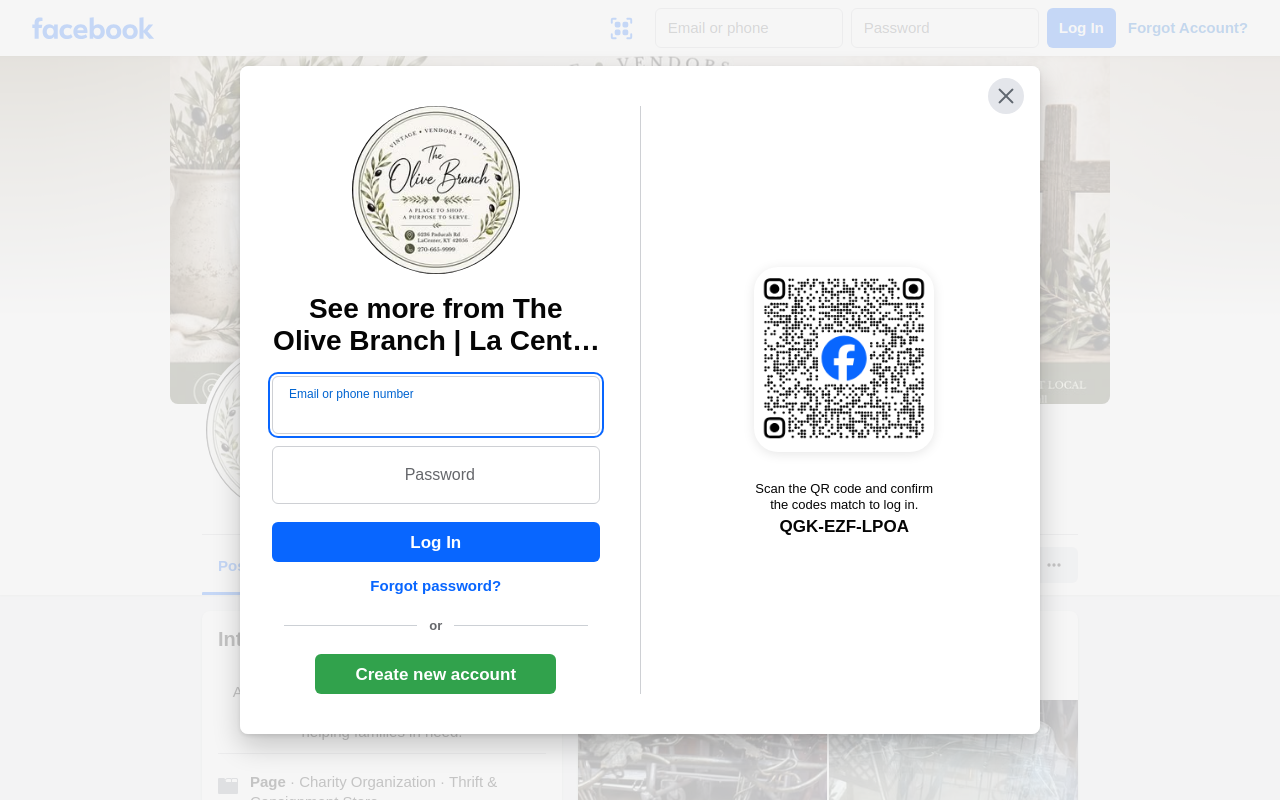 The Olive Branch website preview
