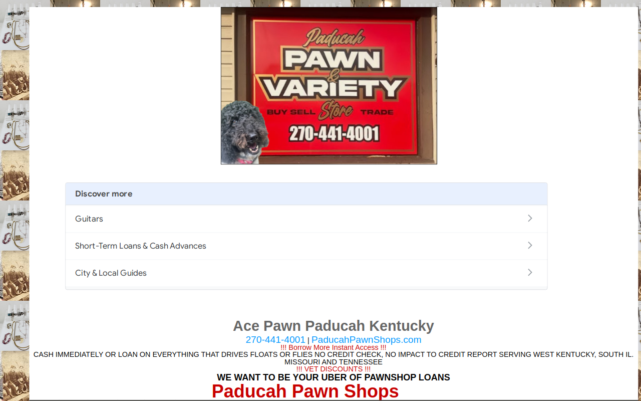AACE AUTO PAWN/ Cheap Out Of Pawn Vehicles For Sale website preview