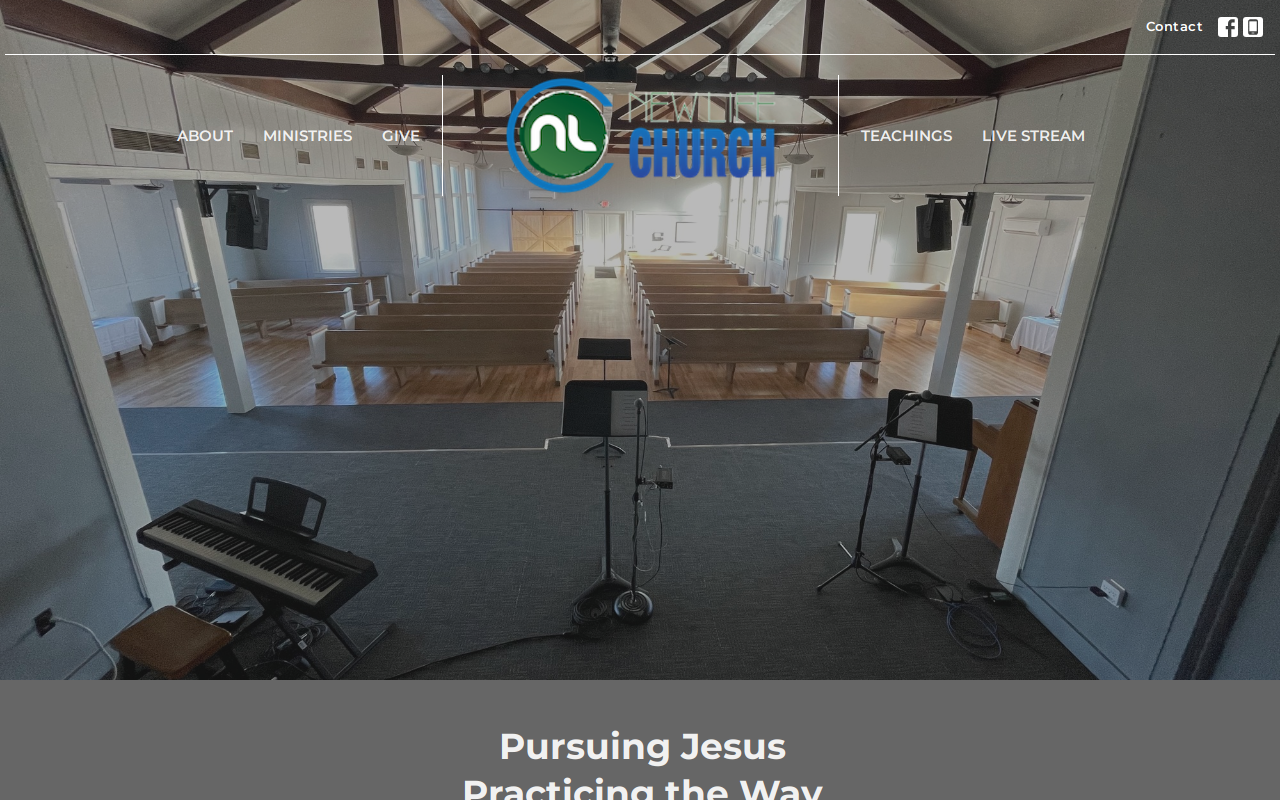 New Life Thrift website preview