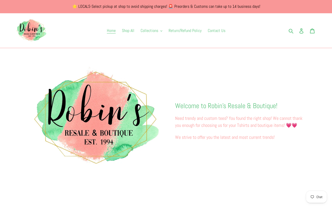 Robin's Resale Boutique website preview