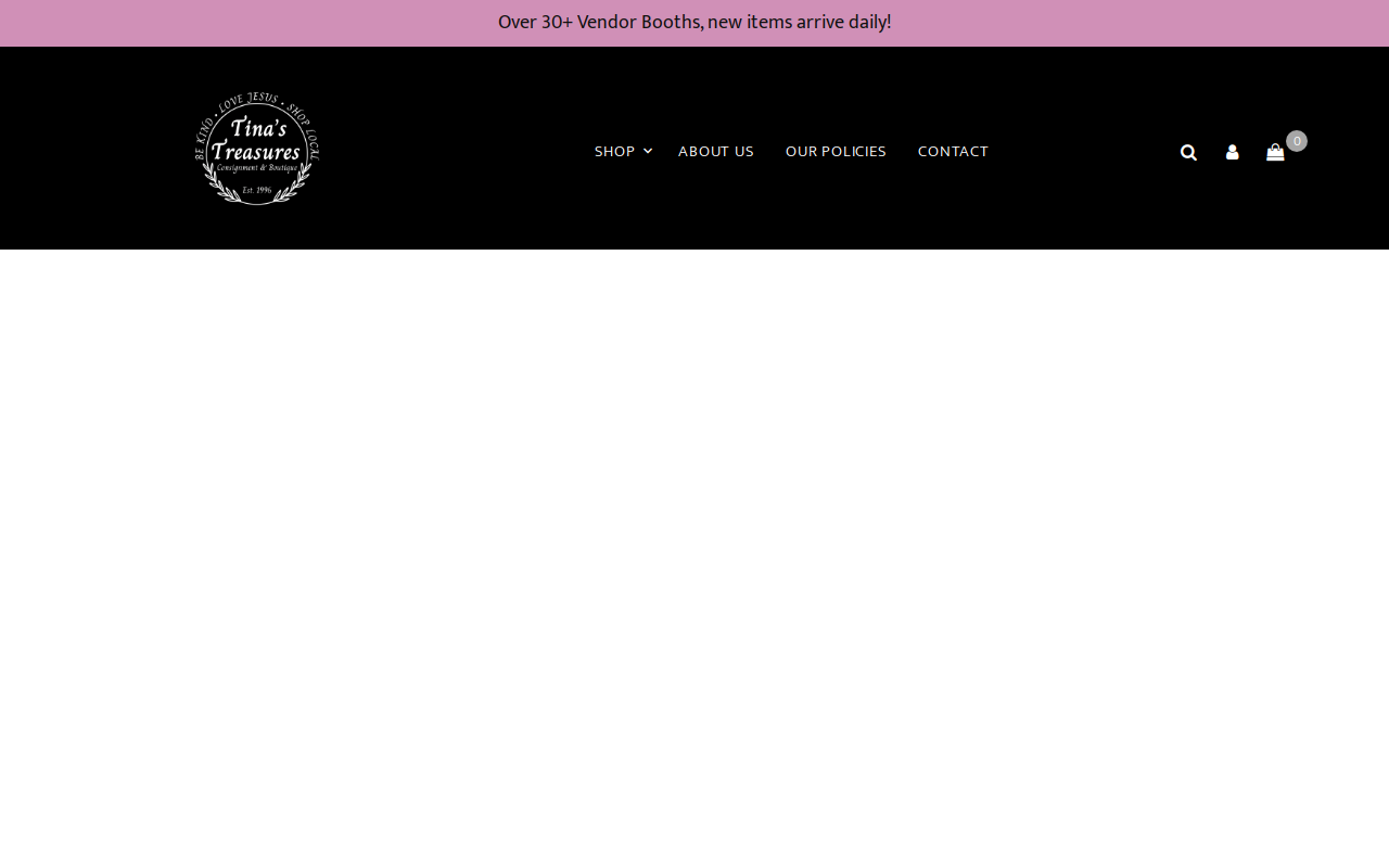 Tina's Treasures Consignment and Boutique website preview