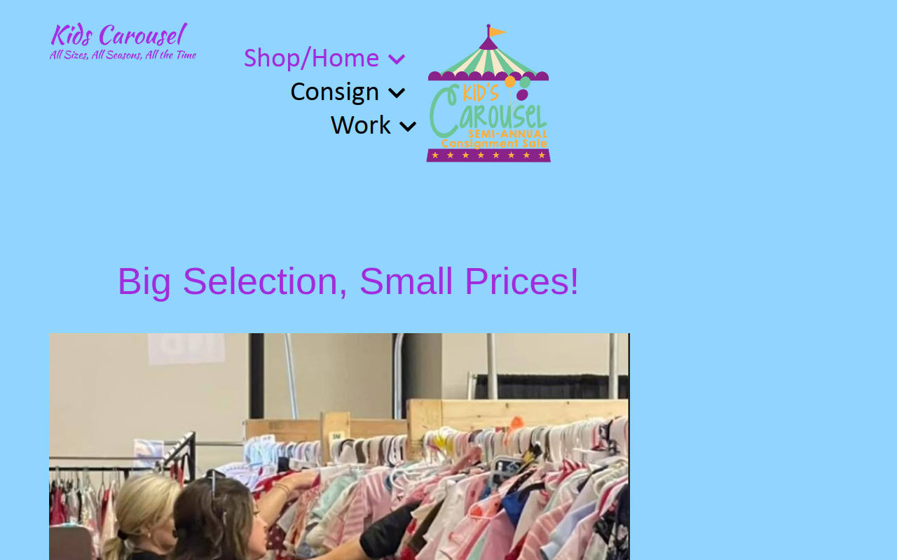 Kid's Carousel BG website preview