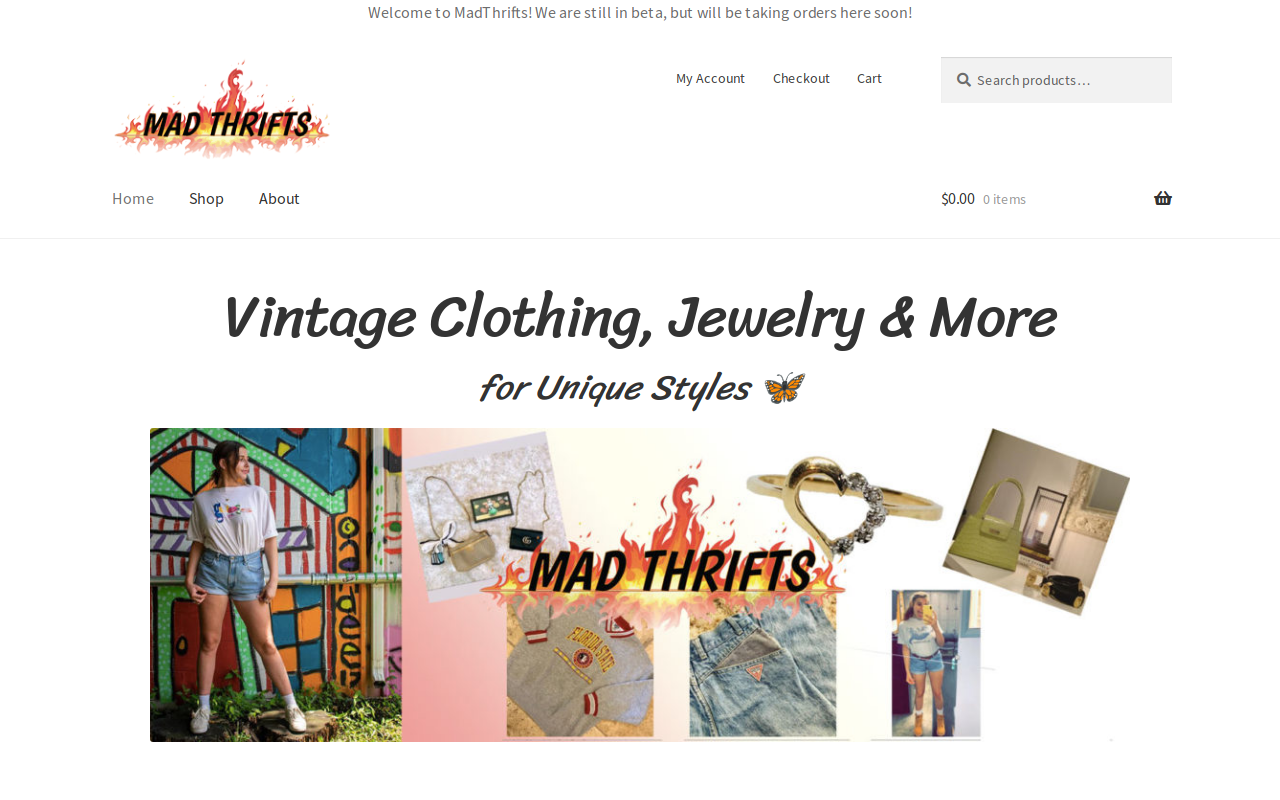 Mad Thrifts website preview