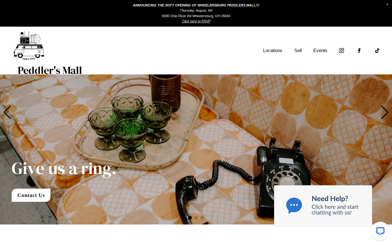 All Peddlers website preview